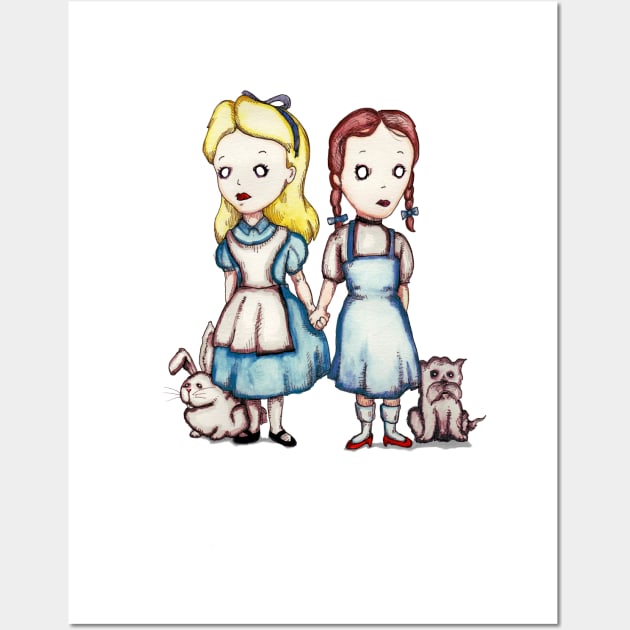 Alice & Dorothy Wall Art by LVBart